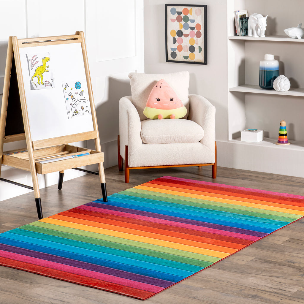 Rectangle Rainbow fashion Rug