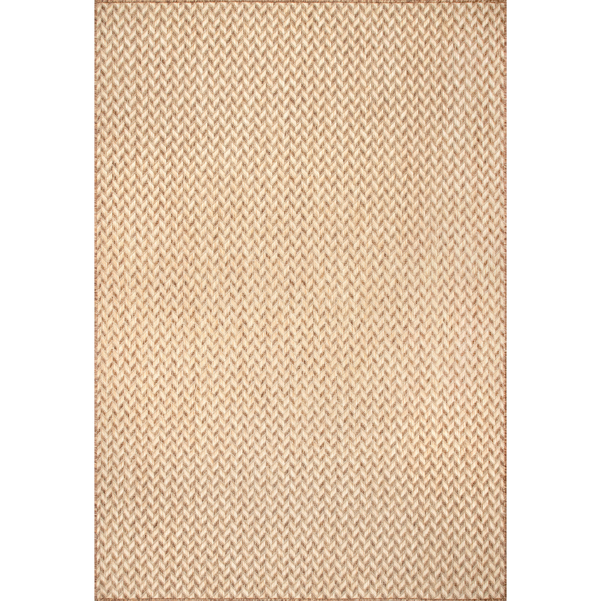 nuLOOM Casual Herringbone Anti Fatigue Kitchen or Laundry Room Comfort Mat, 2x4, Beige